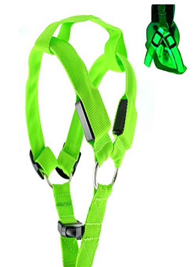 Futaba Dog LED Harness Flashing Light 3 Mode - Green - Extra Large - Image 4